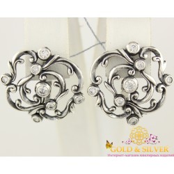 Серебряные серьги 925 проба. Женские Серьги Малва, малые, 2322.